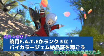 暁月F.A.T.Eがランク３に！金策にもなるバイカラージェム納品証を稼ごう